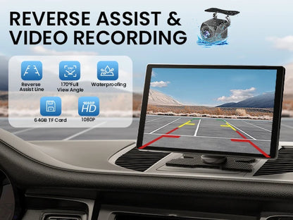 9-inch CarPlay 4K+1080P, 64GB memory