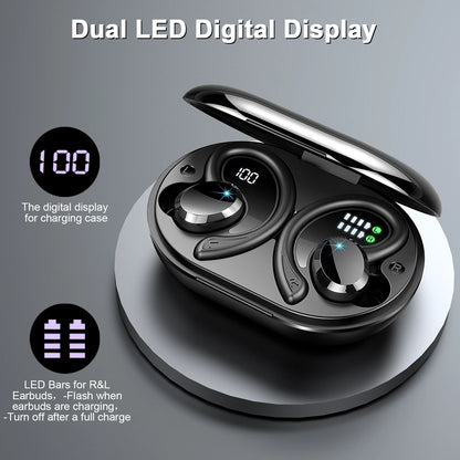 Wireless Bluetooth 5.3 Earbuds, Stereo Bass, in-Ear Noise Cancelling Mic