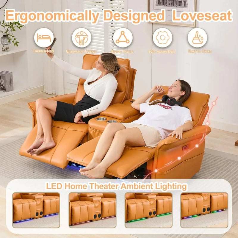 72" Loveseat Recliner Wall Hugger Reclining Loveseat