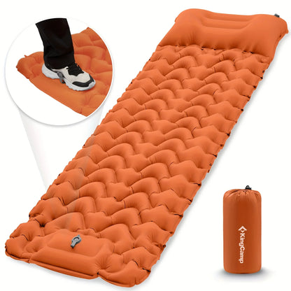 Camp Self Inflating Sleeping Pad, Built-in Foot Pump