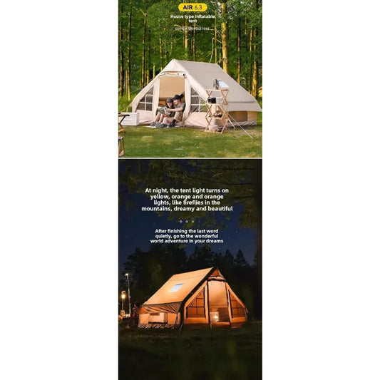 Outdoor Inflatable Camping Deluxe Tent (4-6 People)