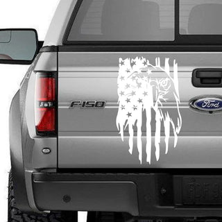 American Bald Eagle Flag Tailgate Decal