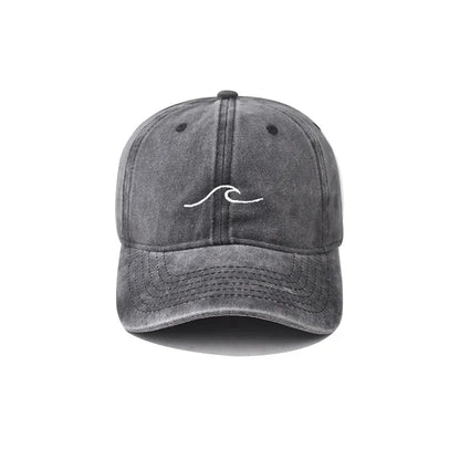 Wave Ripple Embroidery Baseball Cap