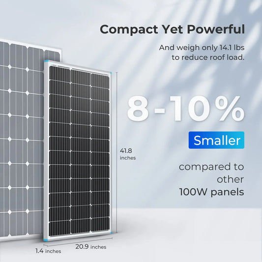 2PCS Solar Panels 100-Watt 12 Volt
