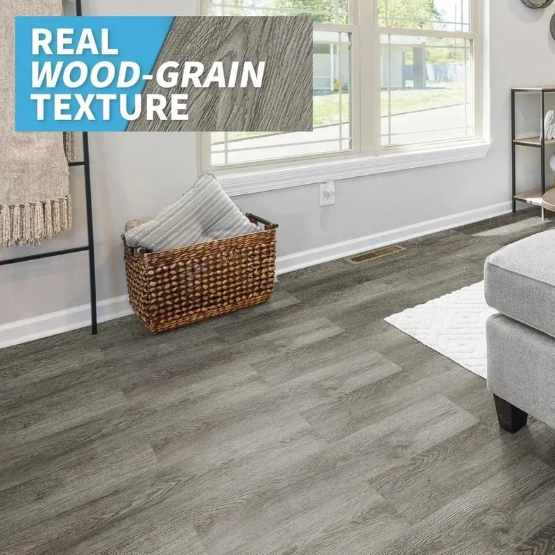 36-Pack 54 Sq.Ft Peel and Stick Floor Tile Vinyl Wood Plank