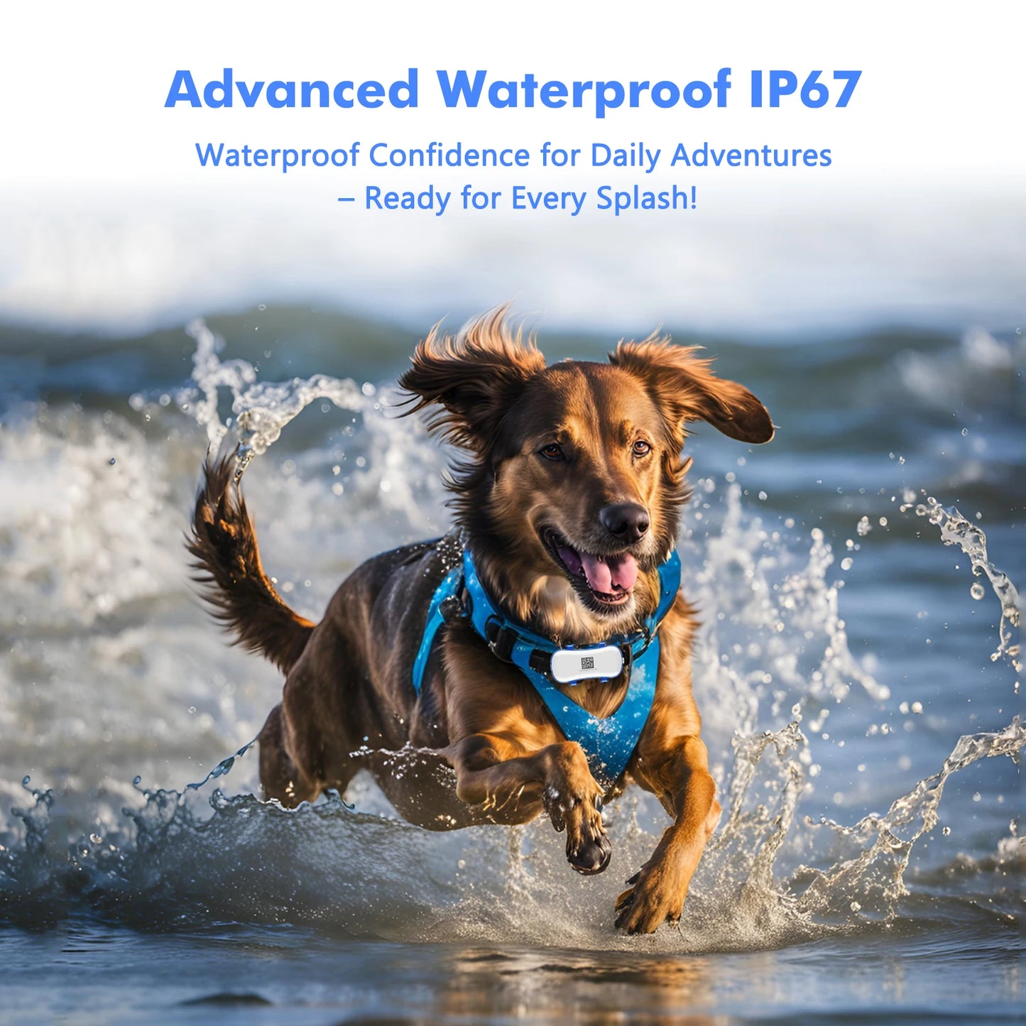GPS Waterproof Tracker for Pets - Smart Locator with App