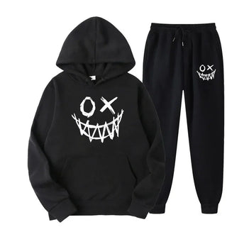 Men's 2-Piece Winter Casual Sweatsuit Fleece Hoodie & Joggers Set