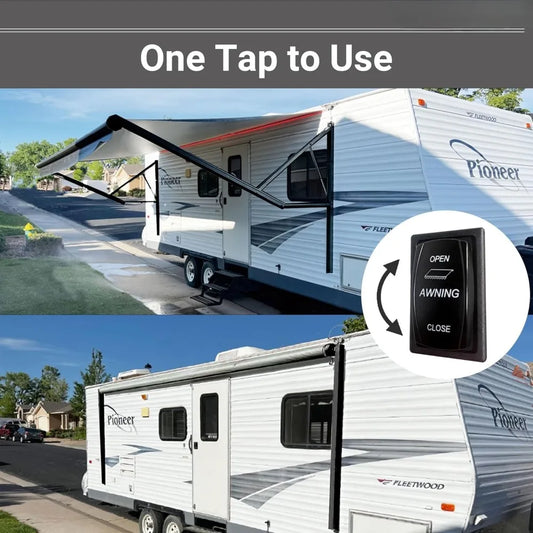 13' (12.2 fabric) RV Electric Awning Complete Kit