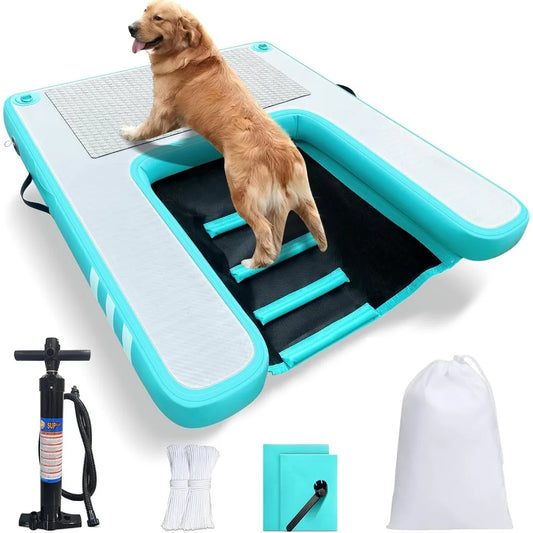 Inflatable Large Dog Water Ramp Up to 200 lbs.