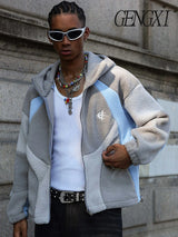 New Autumn/Winter Men's Fleece-Lined Hooded Jacket