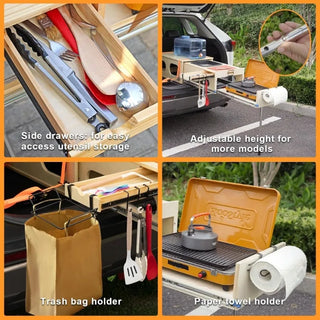 Overland Kitchen Slide-Out Box, SUV, Van, Truck Camping
