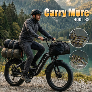 1000W Electric Bike for Adults 30+MPH 80 Miles Max Range
