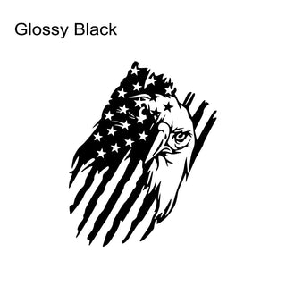 American Bald Eagle Flag Tailgate Decal