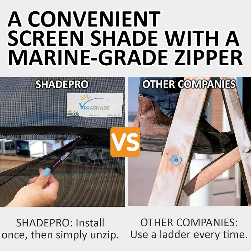 RV Awning Shade Screen