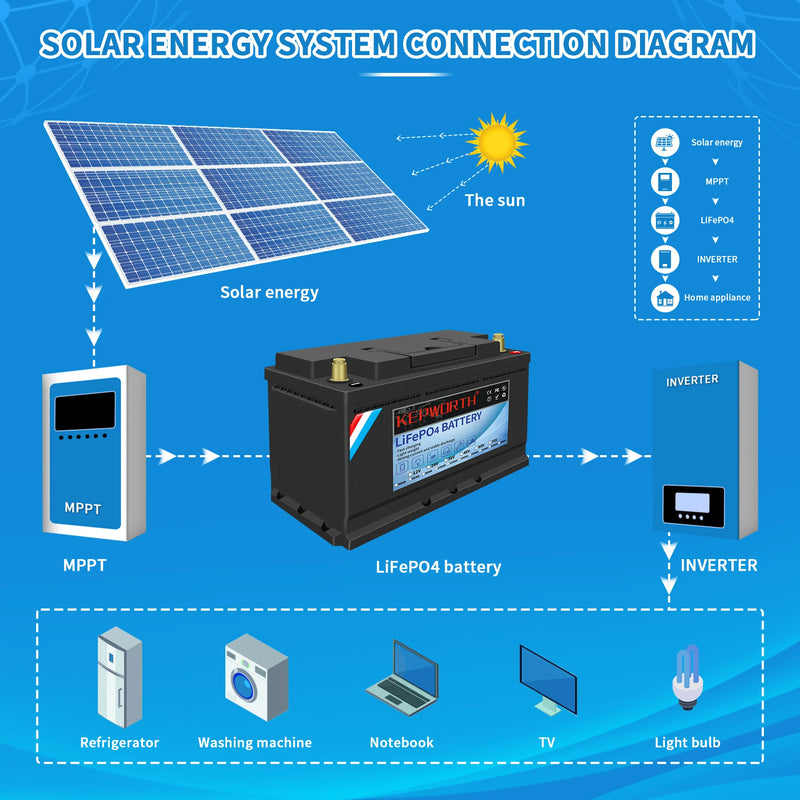 LiFePO4 Lithium Iron Phosphate Battery with BMS