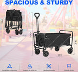 Large Capacity Portable, Foldable Cart on Wheels
