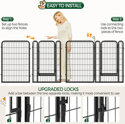 Heavy Duty Dog Playpen, 40 inch 16 Panels