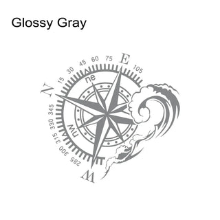 Ocean Compass Vinyl Stickers