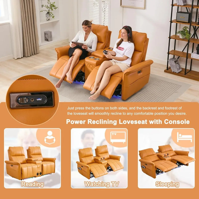 72" Loveseat Recliner Wall Hugger Reclining Loveseat