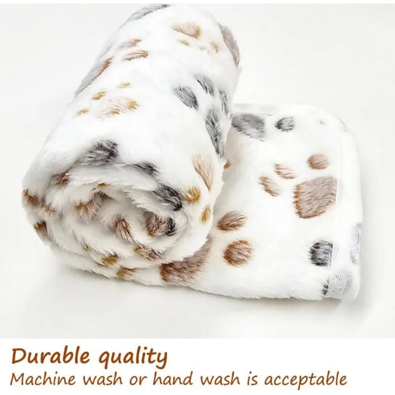3 Fluffy Premium Fleece Dog Blankets - 23x16 inches