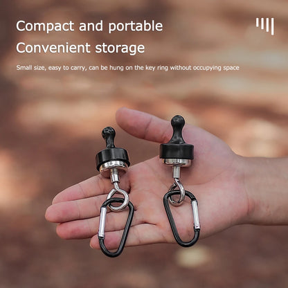 Strong Multipurpose Magnet Hooks with Hanging Carabiners