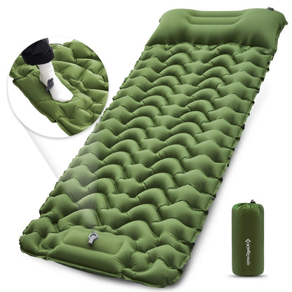 Camp Self Inflating Sleeping Pad, Built-in Foot Pump