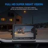 HD1080P 7" IPS Monitor with 2 Magnetic Solar Backup Camera's (Wireless)