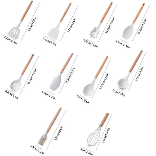 19pcs Food Grade Silicone Kitchenware Set