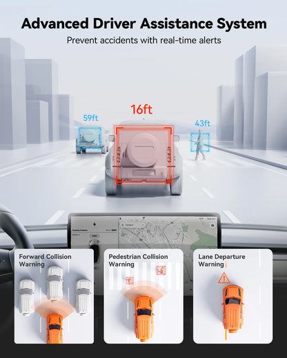 WIFI Rearview Mirror and Dash Cam with Voice Control