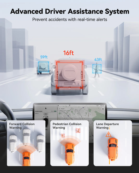 WIFI Rearview Mirror and Dash Cam with Voice Control