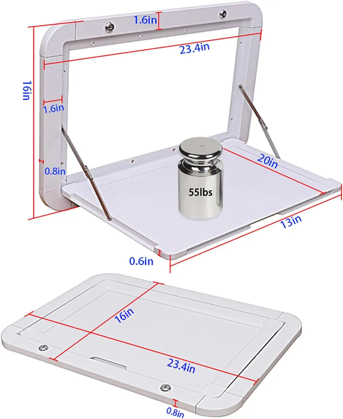 Foldable RV Wall-Mounted Table
