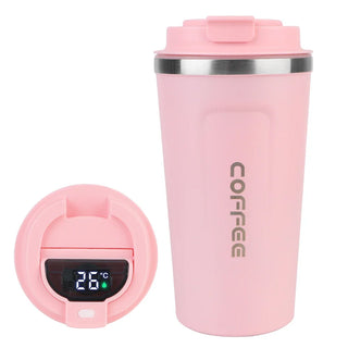 Travel Thermo Cafe Coffee Mug - Stainless Steel