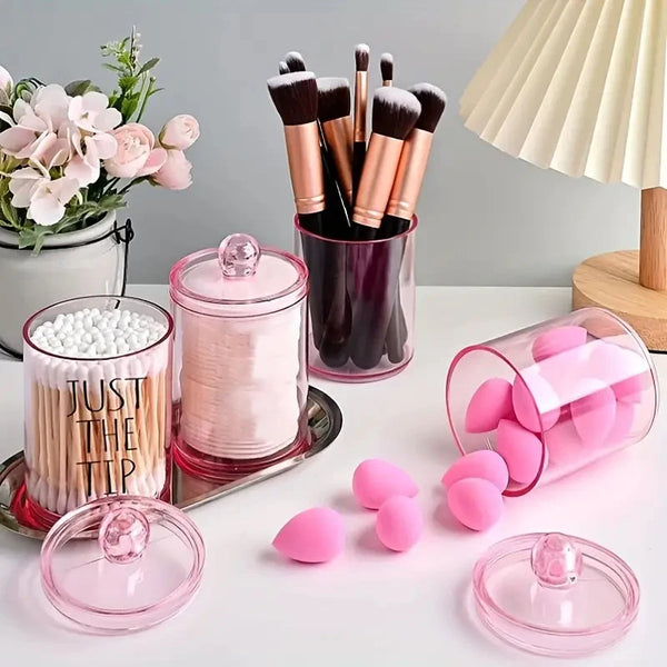 Transparent Cotton Swab Storage Container