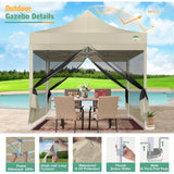 10x10 Heavy Duty Pop up Canopy with Sidewalls