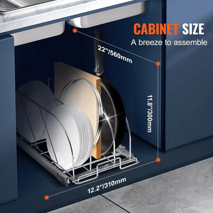 Expandable Pull Out Under Cabinet Organizer/Rack