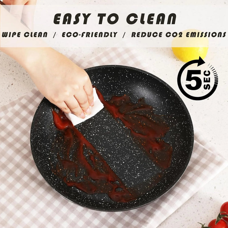 Non-Stick, Ceramic Cookware Set