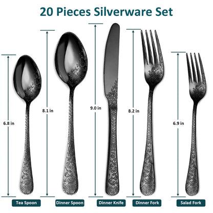4 Set Silverware Set