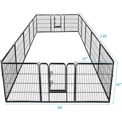 Metal Dog Playpen 40-inch (16 Panels)