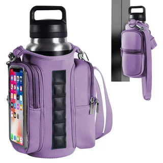 Magnetic Gym Water Bottle Holder for Phone & Keys