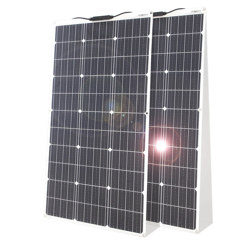 12V Flexible Waterproof Solar Panel Kit with Controller