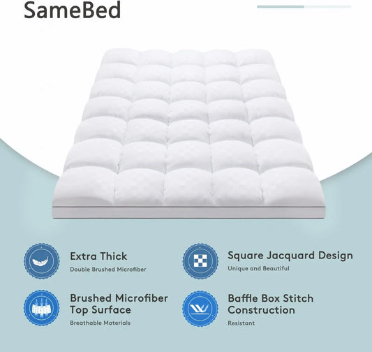 Extra Thick Mattress Topper Queen
