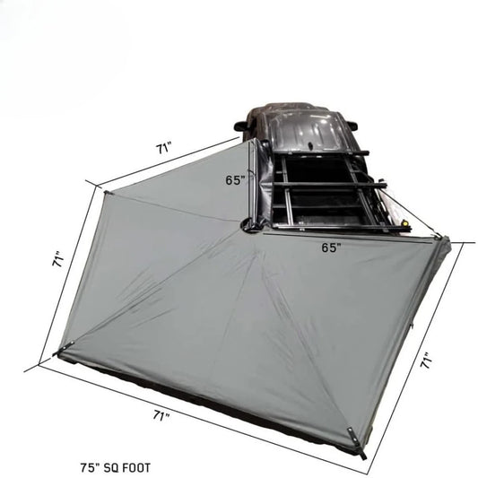 Dark Gray Drivers Side 270-degree Awning