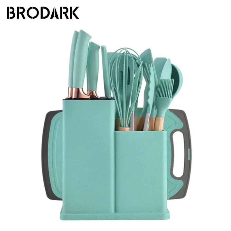 19pcs Food Grade Silicone Kitchenware Set