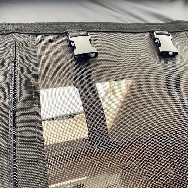 Magnetic Caravan Door Curtain with Zipper