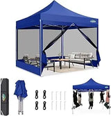10x10 Heavy Duty Pop up Canopy with Sidewalls