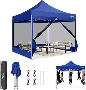 10x10 Heavy Duty Pop up Canopy with Sidewalls