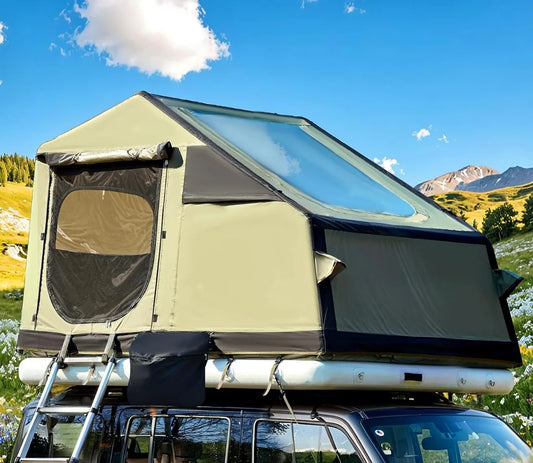 SUV Tent with Air Cushion, Telescopic Ladder & Extended Canopy