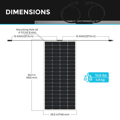 Solar Panel 100W 12V