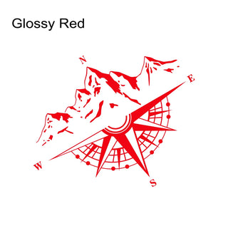 Mountain Compass Vinyl Sticker