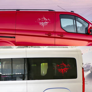 Mountain Compass Vinyl Sticker